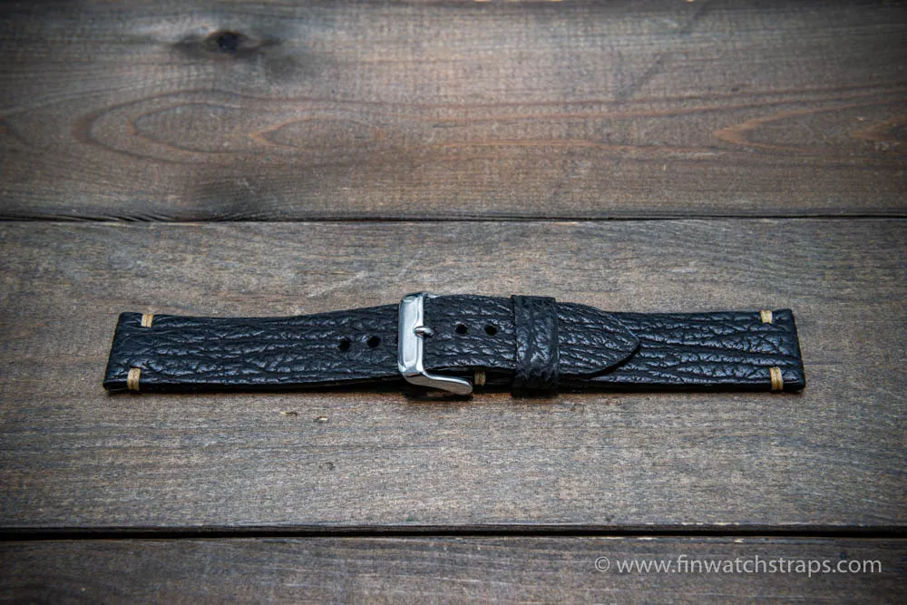 Shark leather watch strap