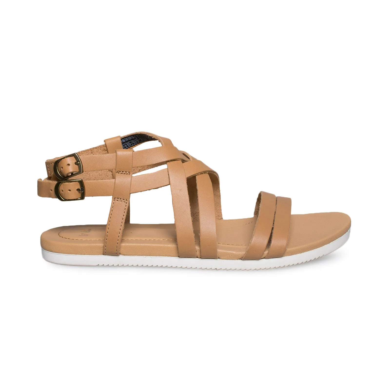 Teva Avalina Crossover Leather Tan Sandals - Women's