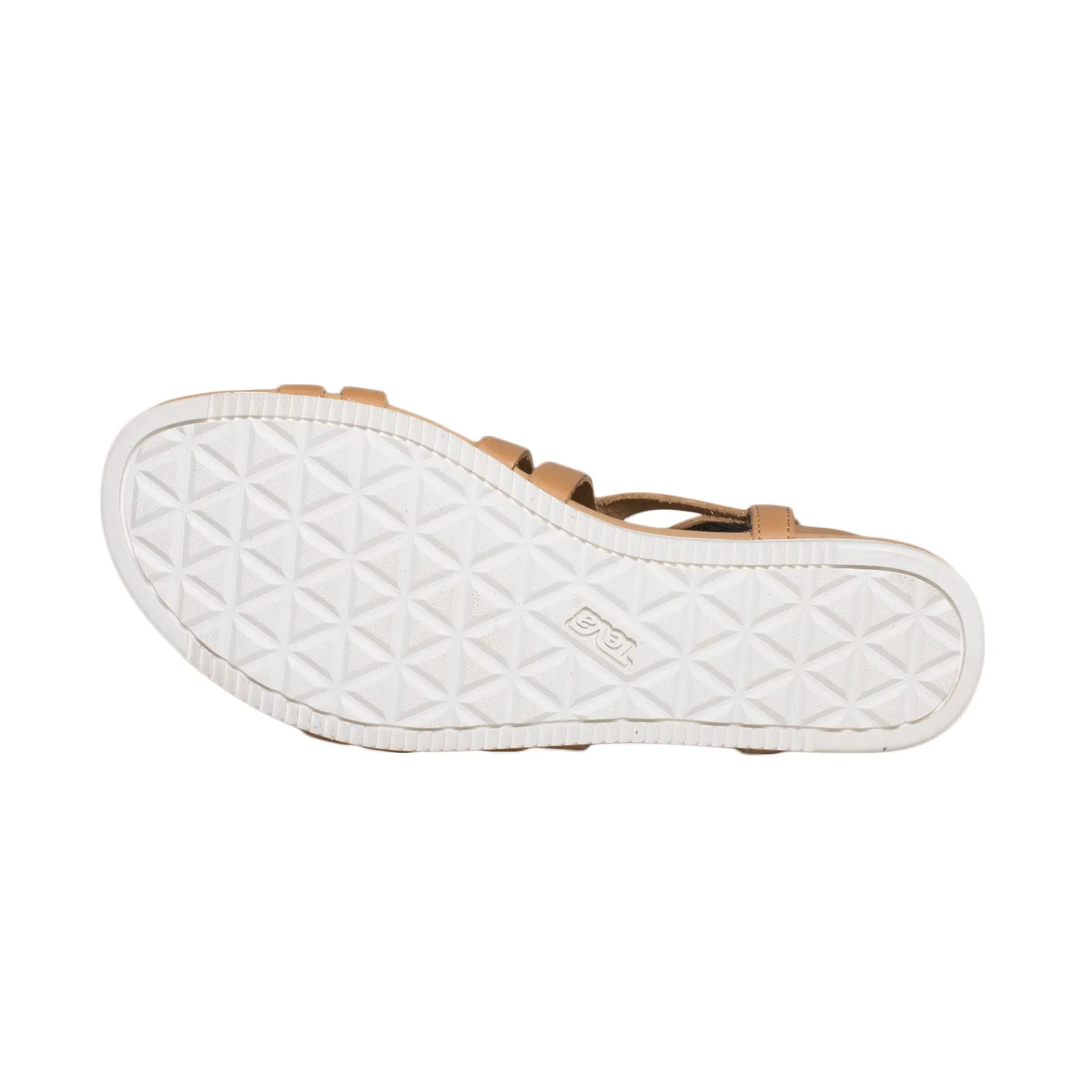 Teva Avalina Crossover Leather Tan Sandals - Women's