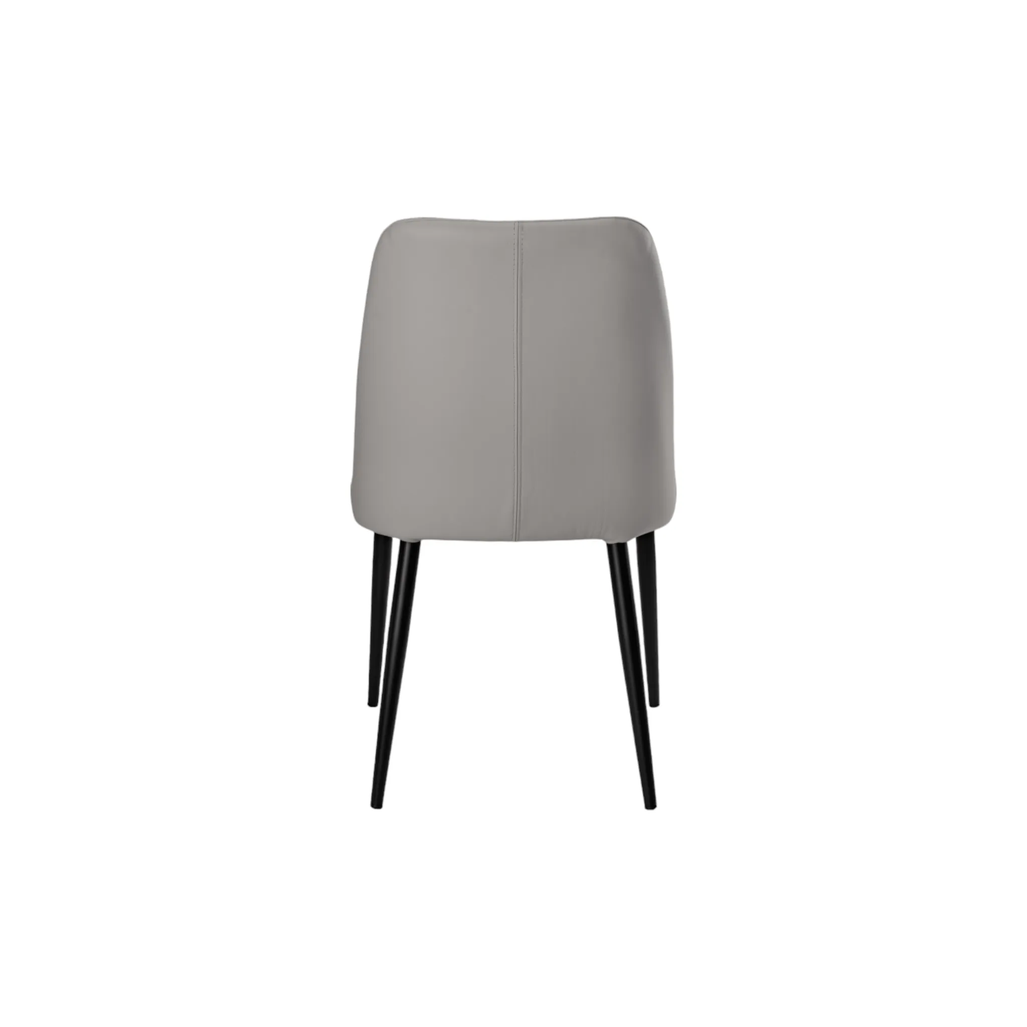 Toulon Dark Grey Leather Dining Chair