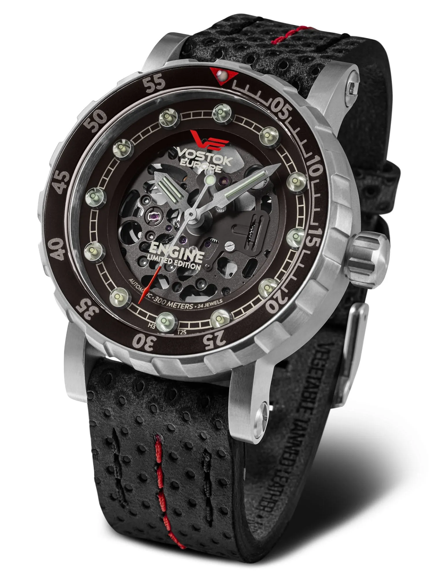 Vostok-Europe ENGINE Automatic Skeleton watch NH72A-571A646