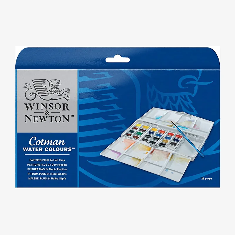 Winsor Newton Cotman Watercolor Set Of 24 Pieces