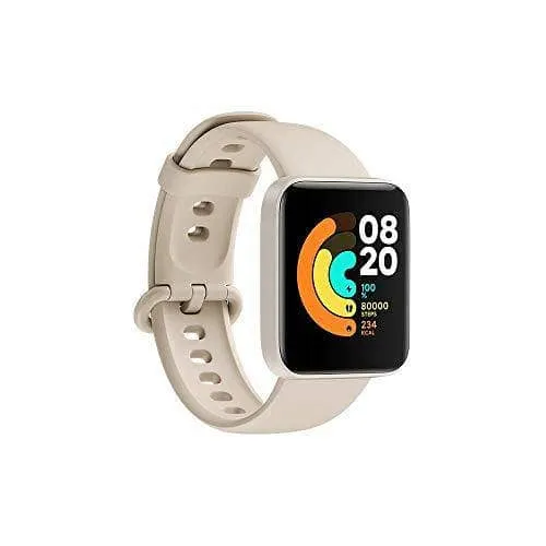 Xiaomi Mi Smart Watch Lite Ivory- 1.4 Inch Touch Screen, 5ATM Water Resistant, 9 Days Battery Life, GPS, 11 Sports Mode, Steps, Sleep and Heart Rate Monitor, Fitness Activity Tracker